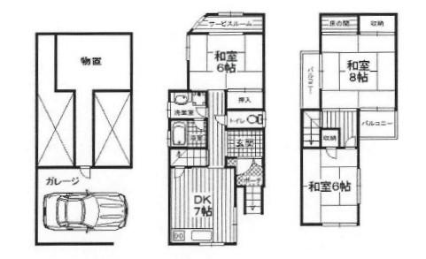 Floor plan. 5.9 million yen, 3DK, Land area 71.81 sq m , The building is the area 95.24 sq m site area of ​​about 21 square meters