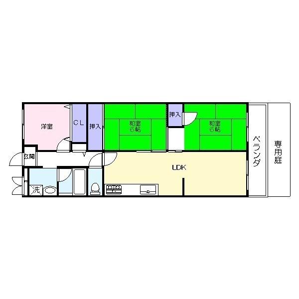 Floor plan. 3LDK, Price 7.2 million yen, Occupied area 67.36 sq m