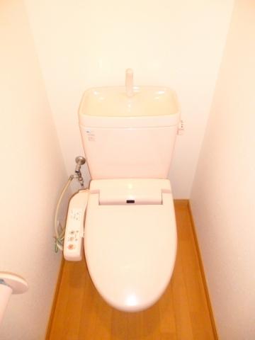 Toilet. It is hot water cleaning function toilet seat