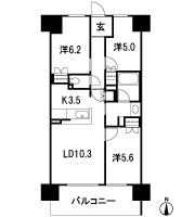 Floor: 3LDK, the area occupied: 65.4 sq m, Price: 18.2 million yen