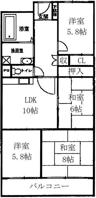 Floor plan. 4DK, Price 9.99 million yen, Occupied area 78.12 sq m , Balcony area 8.19 sq m   ☆ Balcony facing south ☆