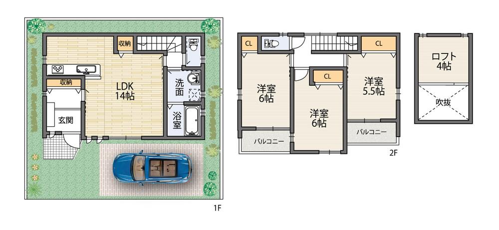 Floor plan. 25,800,000 yen, 3LDK, Land area 69.84 sq m , Building area 77.99 sq m floor plan