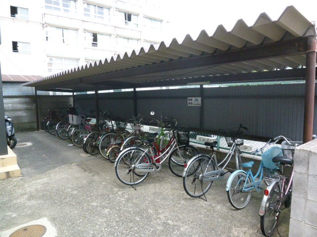 Other common areas. Spacious spread of bicycle parking. 