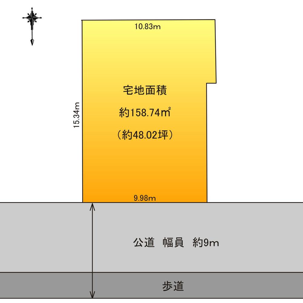 Compartment figure. Land price 31,600,000 yen, Land area 158.74 sq m