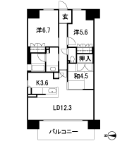 Floor: 3LDK, occupied area: 71.94 sq m, Price: 28.4 million yen