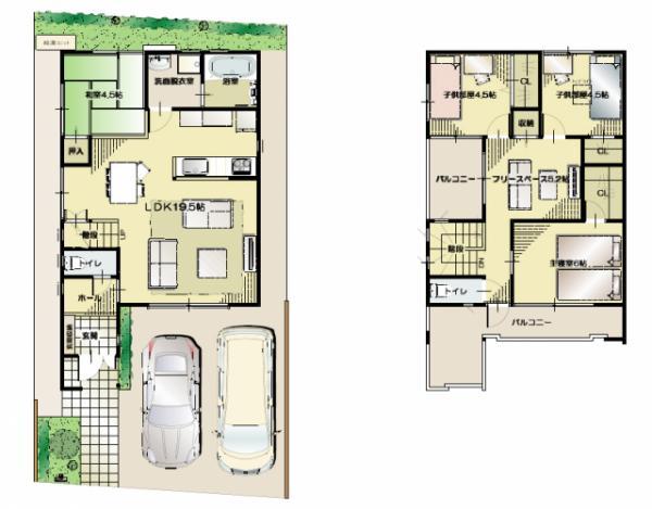 Floor plan. 36,800,000 yen, 4LDK, Land area 113.42 sq m , Building area 100.17 sq m