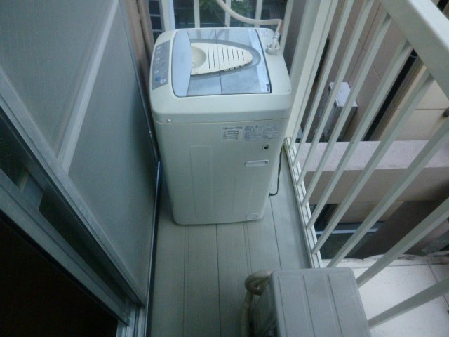 Balcony. Balconies of the washing machine with