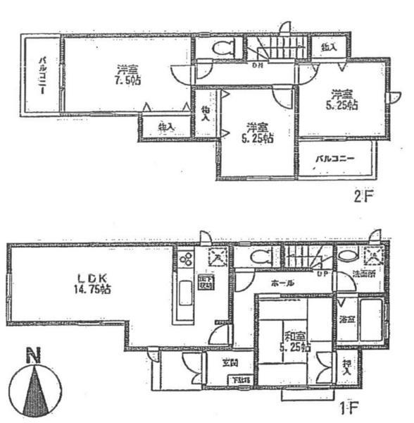 Floor plan. 29,800,000 yen, 4LDK, Land area 96.9 sq m , Building area 93.15 sq m