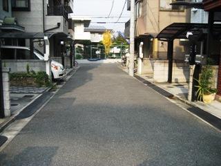 Local photos, including front road. Neighborhood is a quiet residential area. 