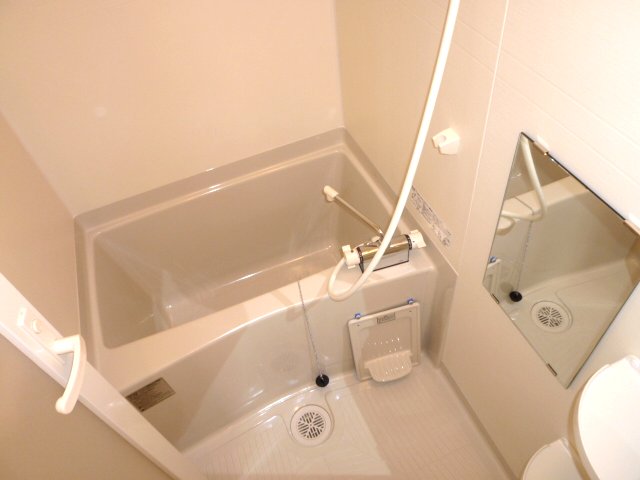 Bath. It comes with a bathroom drying in the bath spacious space. 