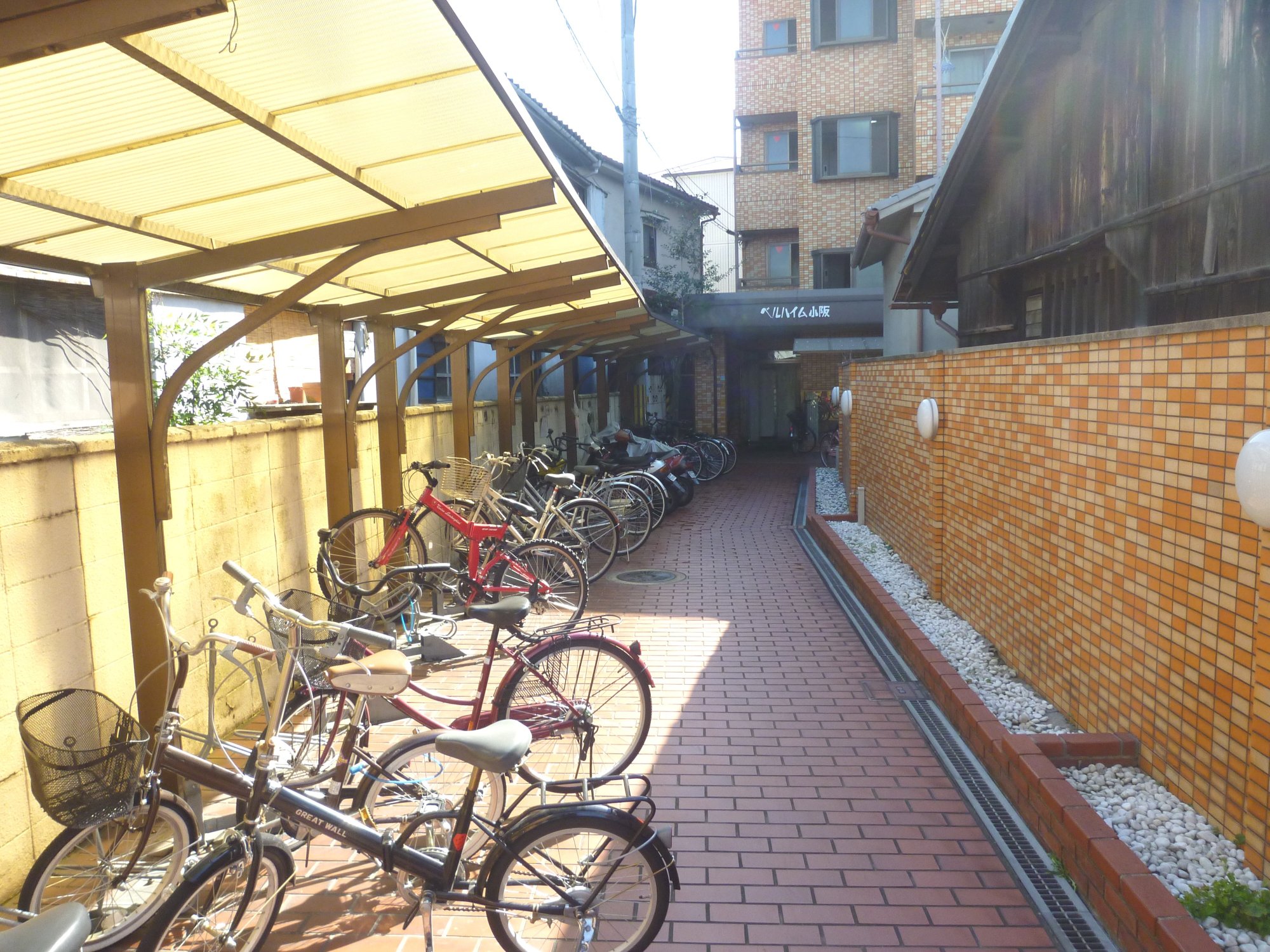 Other common areas. Spacious spread of bicycle parking