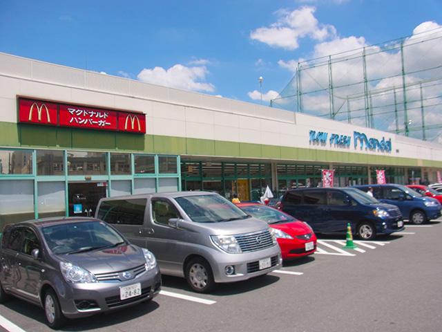 Supermarket. 555m until Bandai Mikuriya shop