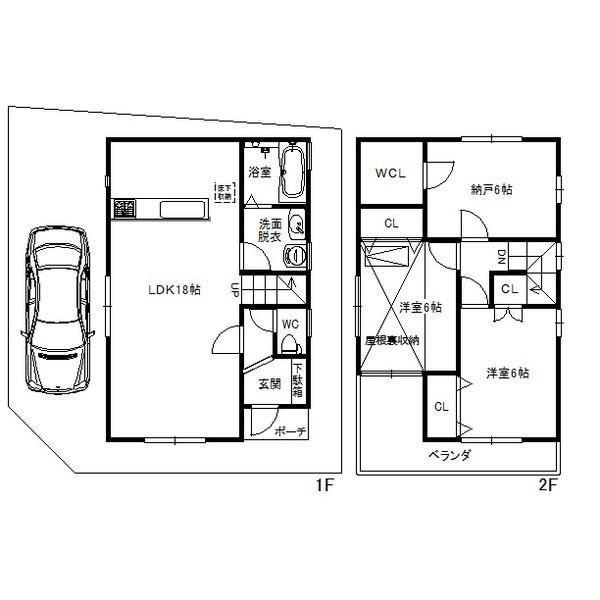 Floor plan. 17.8 million yen, 3LDK, Land area 81.34 sq m , Building area 82.62 sq m