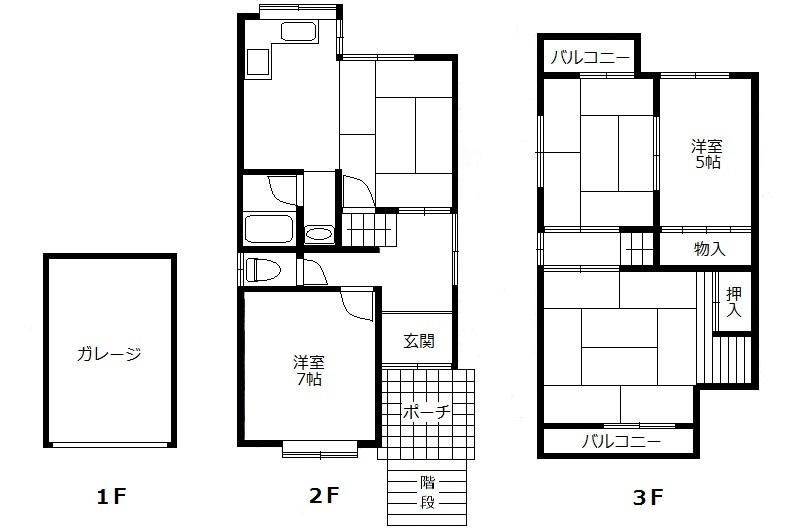 Floor plan. 13.5 million yen, 4LDK, Land area 73.26 sq m , Building area 96.8 sq m
