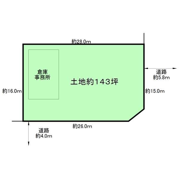 Compartment figure. Land price 59,476,000 yen, Land area 473.36 sq m