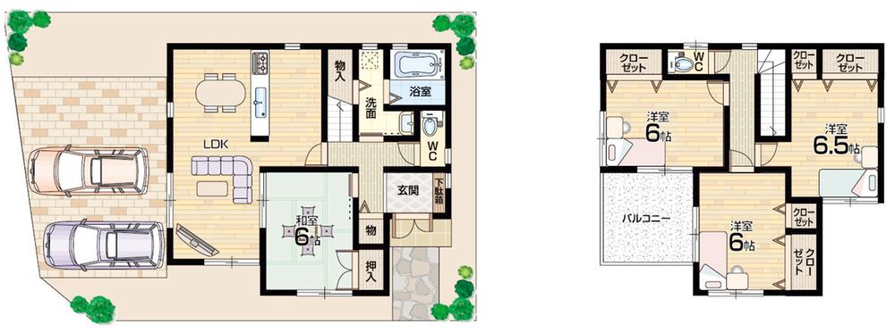 Floor plan. (No. 3 locations), Price 25,300,000 yen, 4LDK, Land area 111.91 sq m , Building area 95.58 sq m