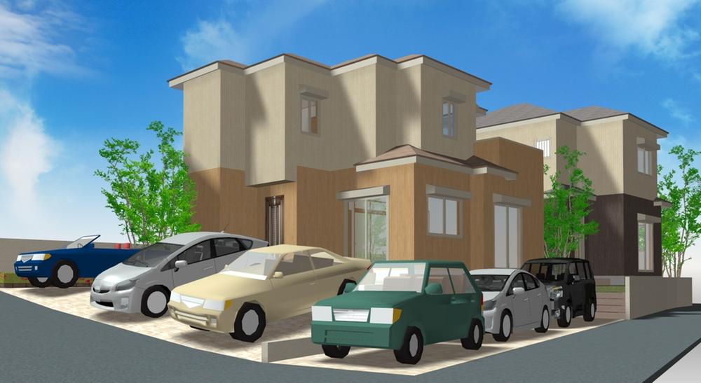 Rendering (appearance).  ☆ It is completed prospective view of a subdivision ☆