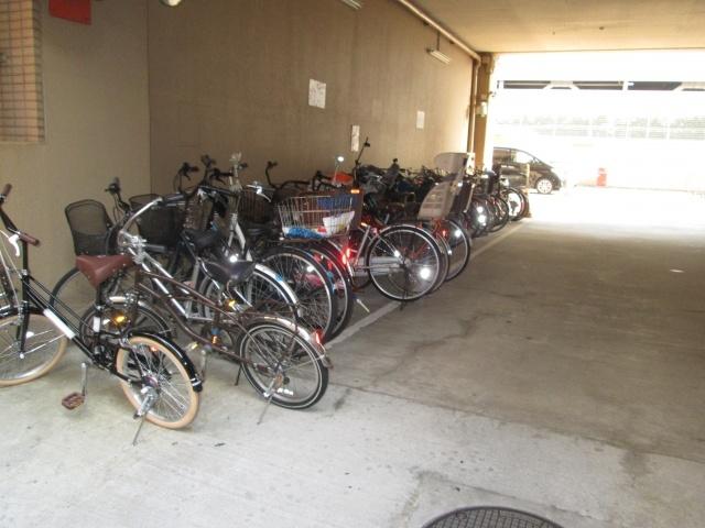 Other common areas. Bicycle parking lot