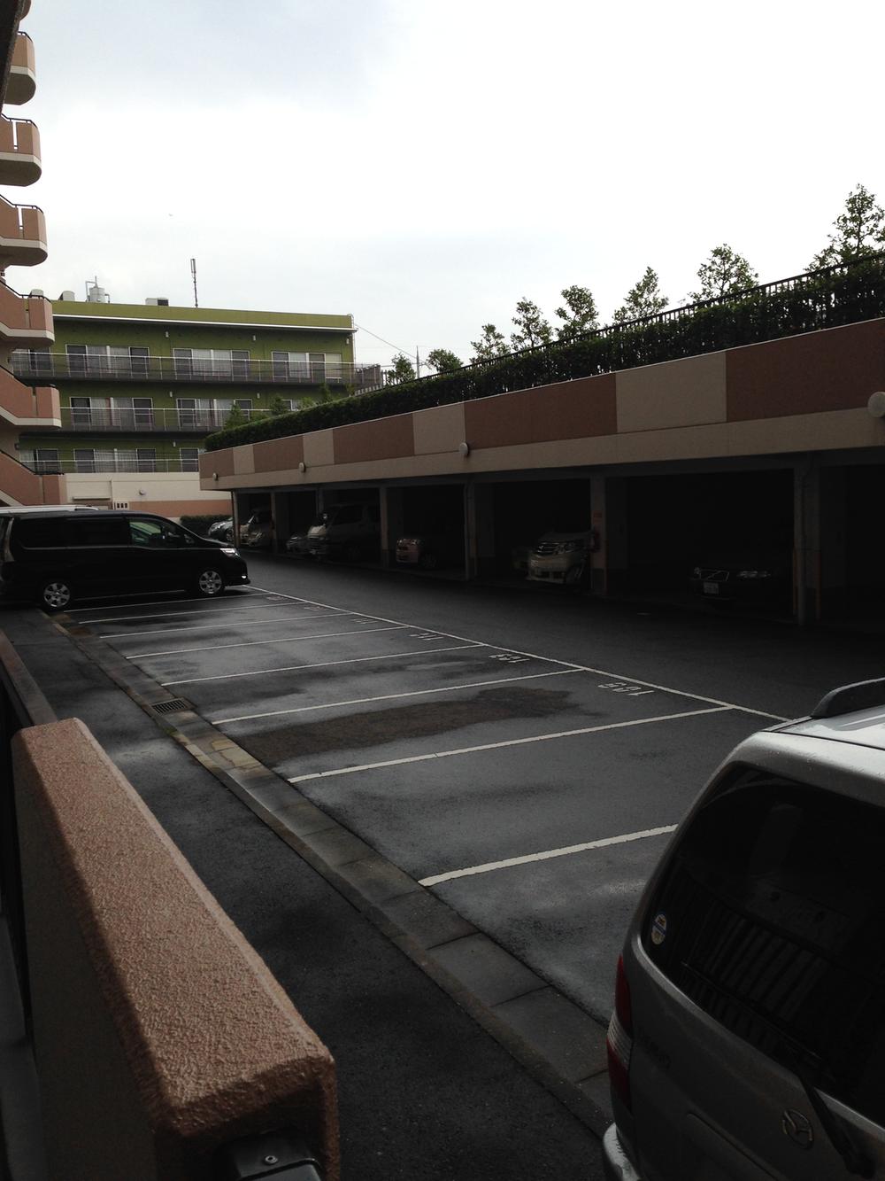 Parking lot. Common areas