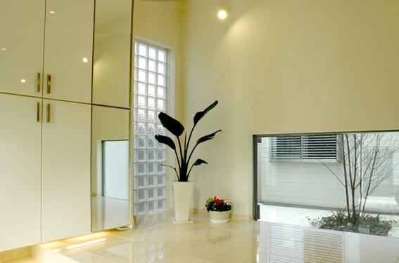 Entrance. Entrance hall construction cases ■ Fashionable courtyard of looking through