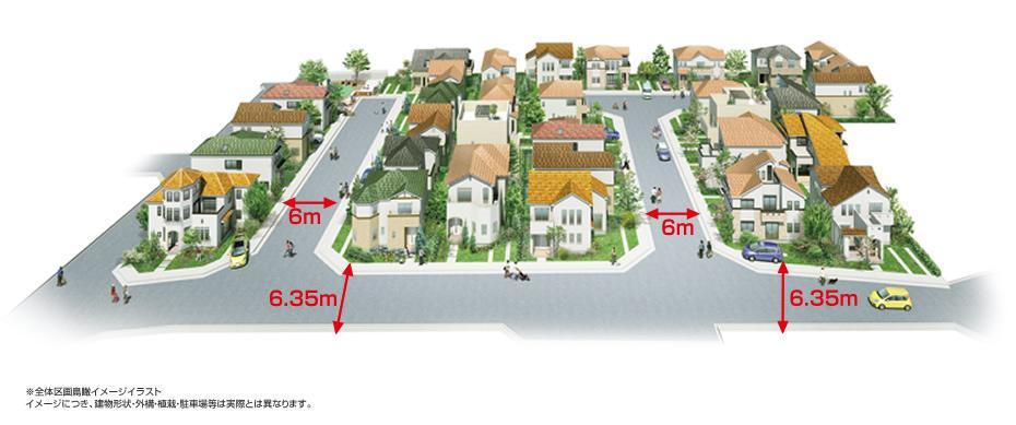 Other. A room surrounded by green city with a garden 2 storey of all 31 compartments. Because in the town there is also a park you can play with confidence the children! (Bird's-eye image illustration)