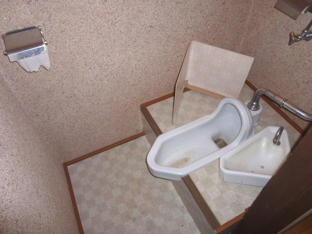 Toilet. Toilets are old-fashioned Japanese-style type. 