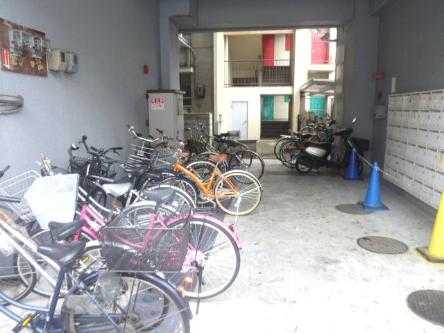 Other common areas. There is also a bicycle parking