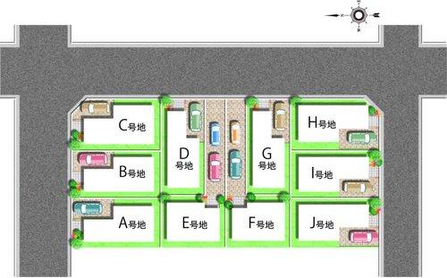 The entire compartment Figure.  ・ All 10 compartments  ・ Free design Allowed  ・ Long-term high-quality housing  ・ Flat 35S Available