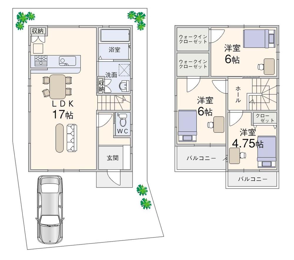 Floor plan. (No. 1 point), Price 23,998,000 yen, 3LDK, Land area 78.59 sq m , Building area 78.97 sq m