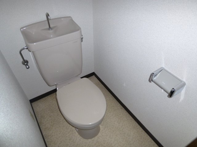 Toilet. It is a toilet with a clean