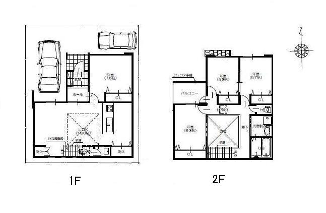 Floor plan. (No. 4 locations), Price 32,800,000 yen, 4LDK, Land area 104.53 sq m , Building area 106 sq m