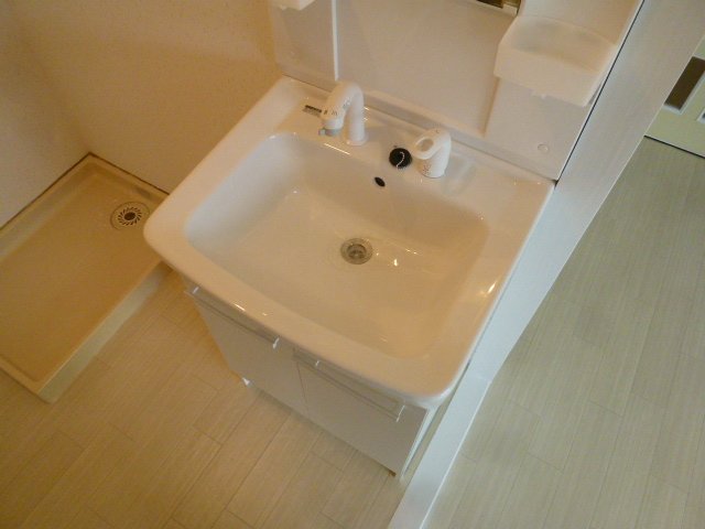 Washroom. It is a wash basin with a happy shampoo dresser for women.