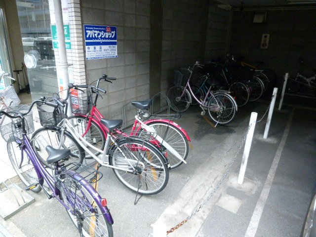 Other common areas. It is a bicycle parking space.