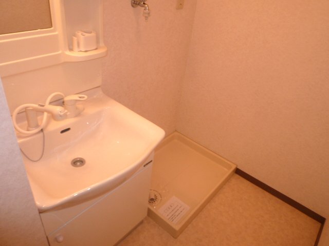 Washroom. It comes with a popular shampoo dresser! 