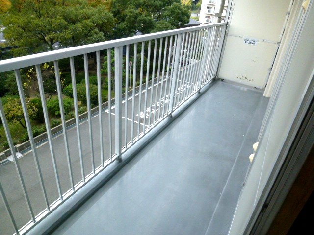 Balcony. It is a west-facing balcony