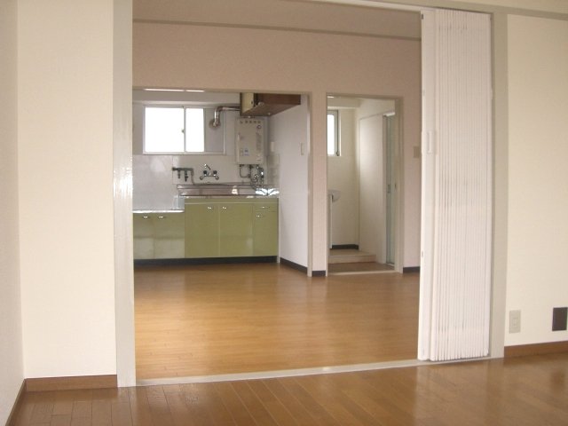 Living and room. Shiny are spacious flooring