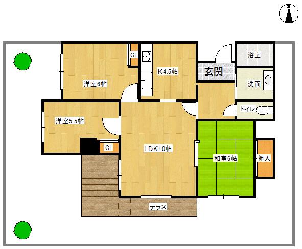 Floor plan. 3LDK, Price 15.8 million yen, Footprint 73.3 sq m , Balcony area 12 sq m