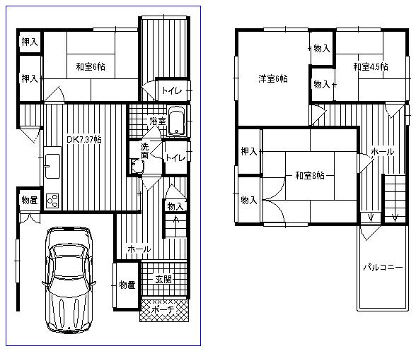 Floor plan. 11.8 million yen, 4DK, Land area 100.11 sq m , Building area 106.55 sq m floor plan
