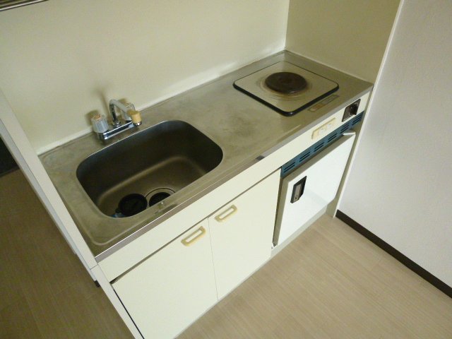 Kitchen. It comes with an electric stove 1-neck. 
