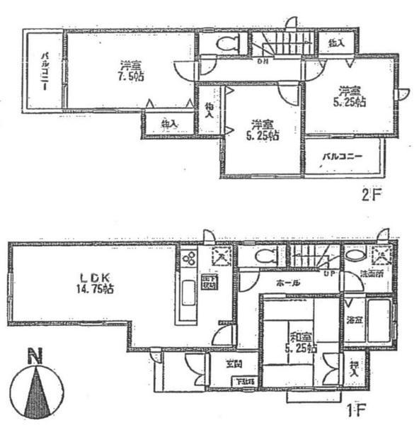 Floor plan. 29,800,000 yen, 4LDK, Land area 96.9 sq m , Building area 93.15 sq m