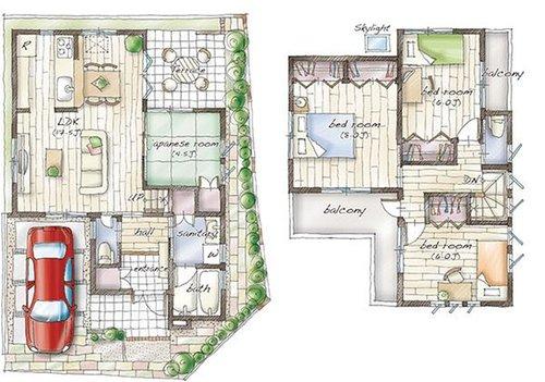 Floor plan. Dream House Nakaishikiri ・ The city of all 39 House.