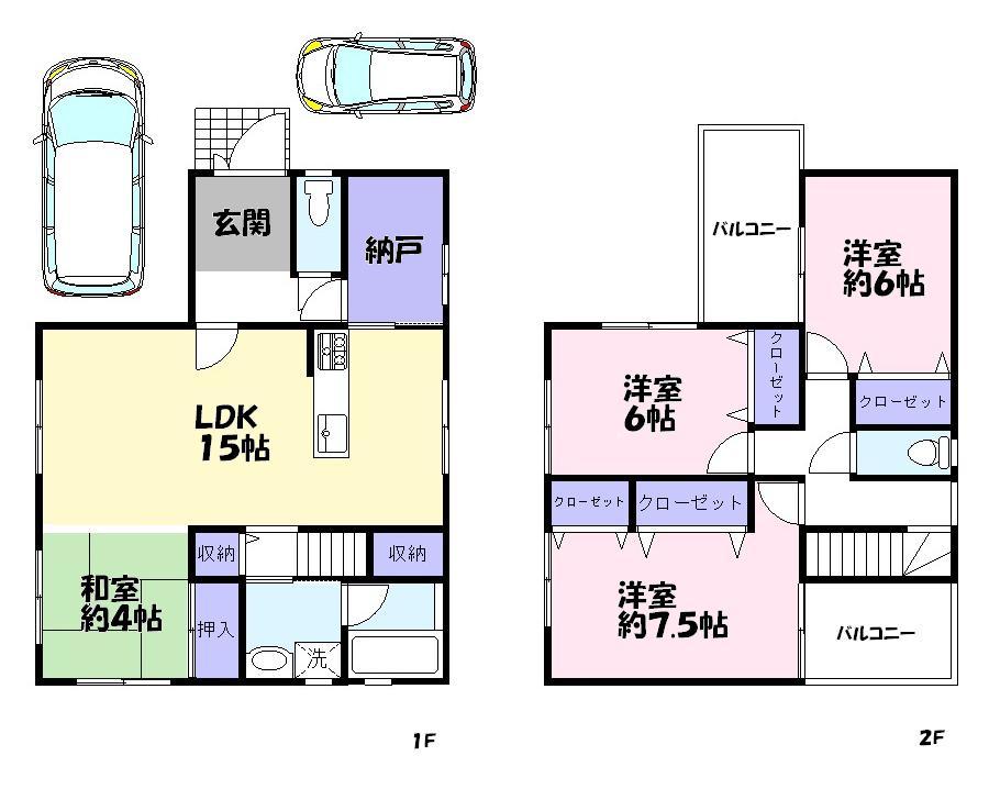 Floor plan. (A No. land), Price 31,800,000 yen, 4LDK+S, Land area 100.16 sq m , Building area 99.52 sq m