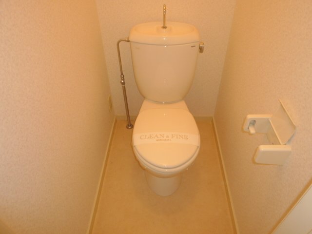 Toilet. It is a toilet with a clean