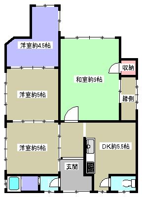 Floor plan. 4 million yen, 4DK, Land area 92.13 sq m , Building area 43 sq m