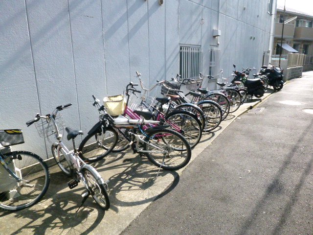 Other common areas. It is a bicycle parking space. 
