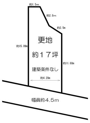 Compartment figure. Land price 5.37 million yen, Land area 57.31 sq m