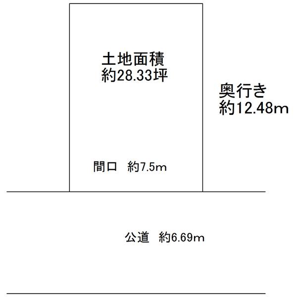Compartment figure. Land price 11 million yen, Land area 93.67 sq m