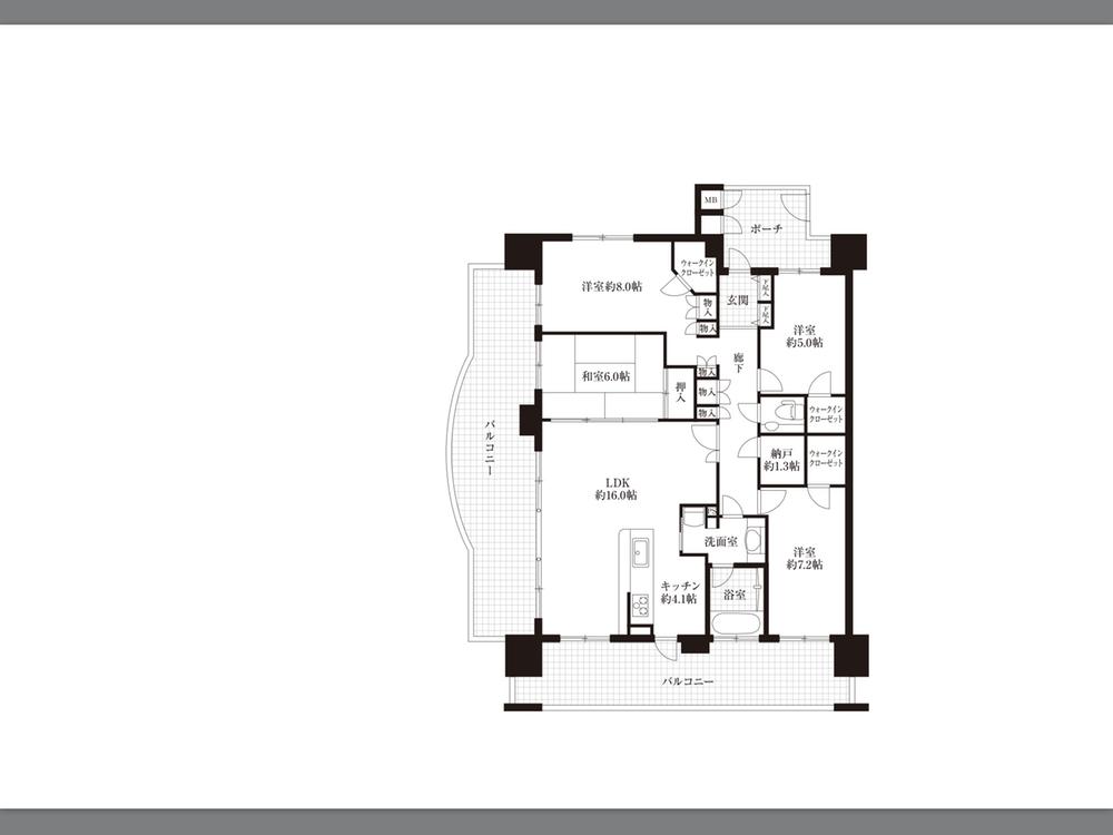 Floor plan. 4LDK + S (storeroom), Price 32,500,000 yen, Footprint 109.58 sq m , Balcony area 45.3 sq m