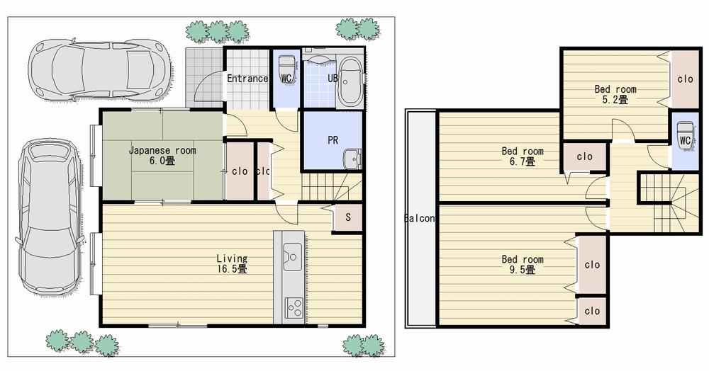 Floor plan. (No. 1 point), Price 28,900,000 yen, 4LDK, Land area 132.03 sq m , Building area 102.86 sq m