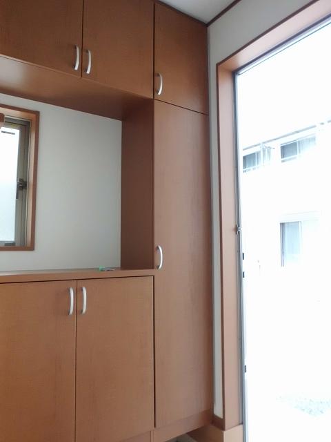 Entrance. Shoe box can be stored a lot of shoes